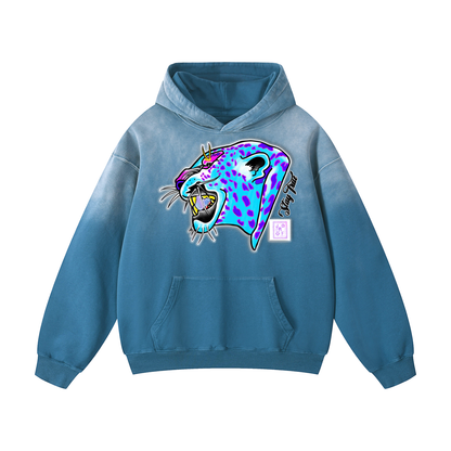 Brooklyn Zoo™ "Maneater" Heavyweight Sunfade Oversized Hoodie