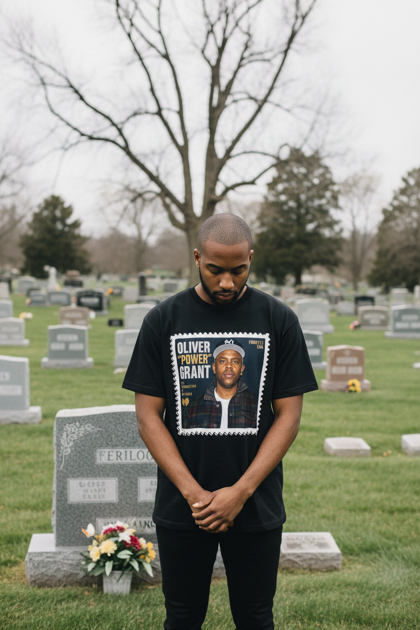 "Rest In Power" Cotton T-Shirt