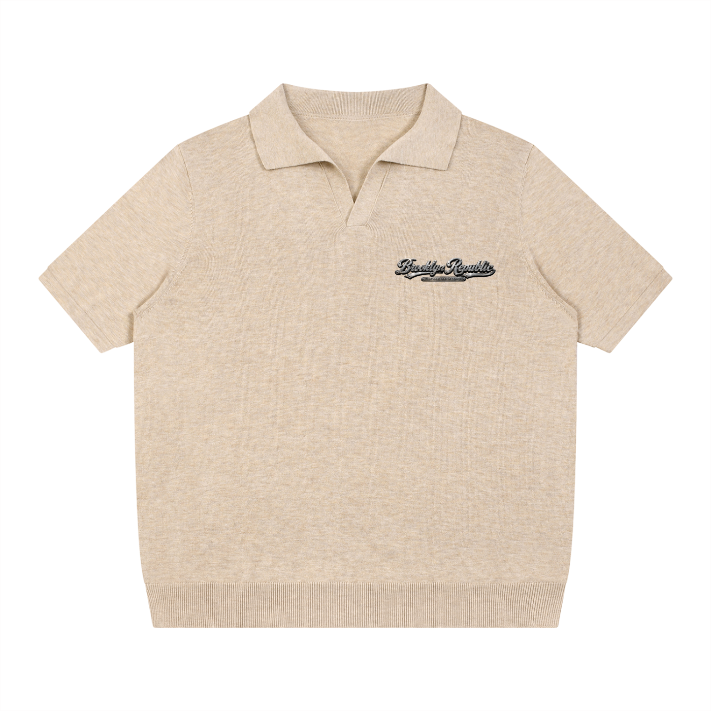 "Brooklyn Republic Essential" Heavyweight Oversized Polo Shirt