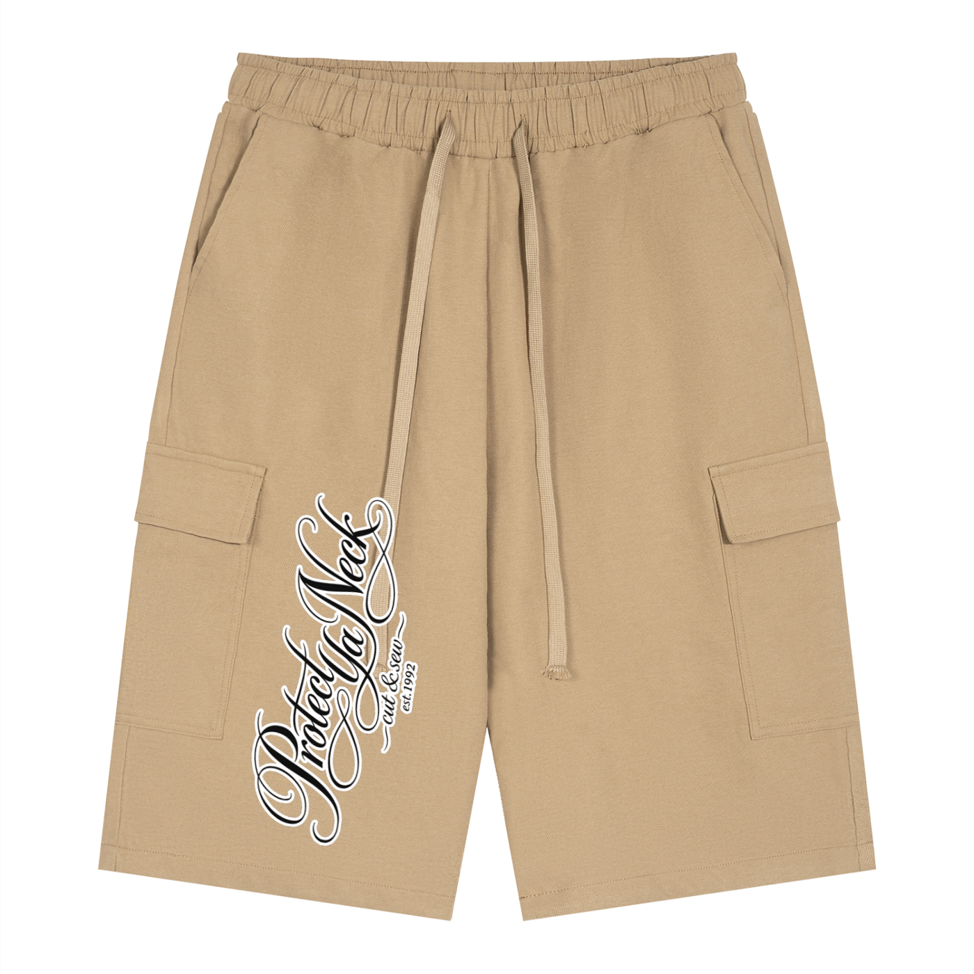 PYN™ x BKRP™ "Cut& Sew" Drawstring Cargo Shorts