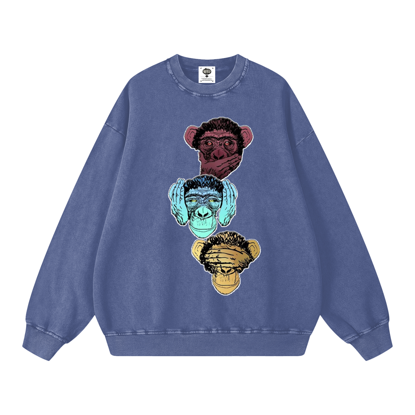 "Bootleg Theory" Snow Washed Oversized Sweatshirt