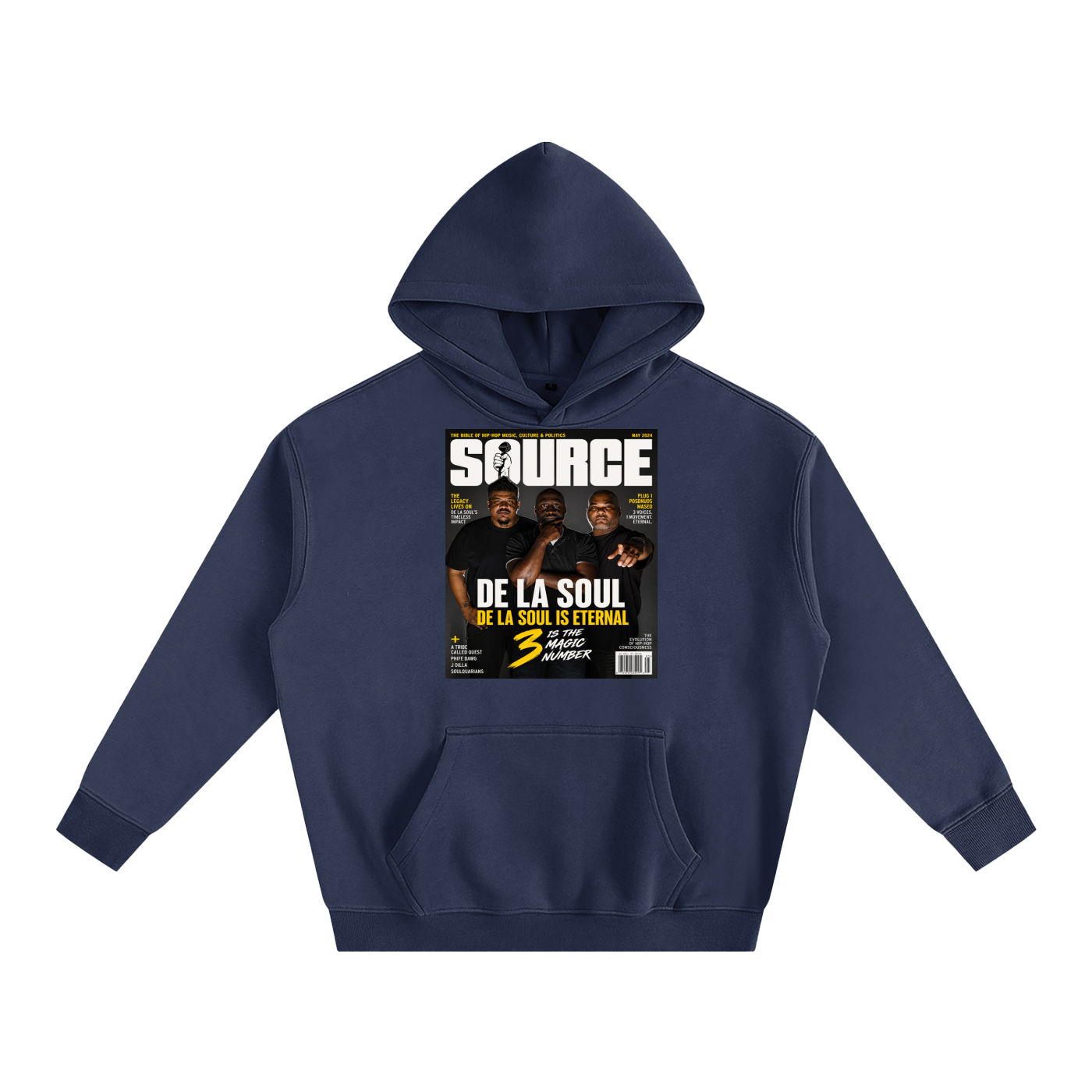 "No. 3" Oversize Fleeced Hoodie