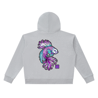 Brooklyn Zoo™ "Don't Be Koi"  Heavyweight Full Zip Boxy Hoodie
