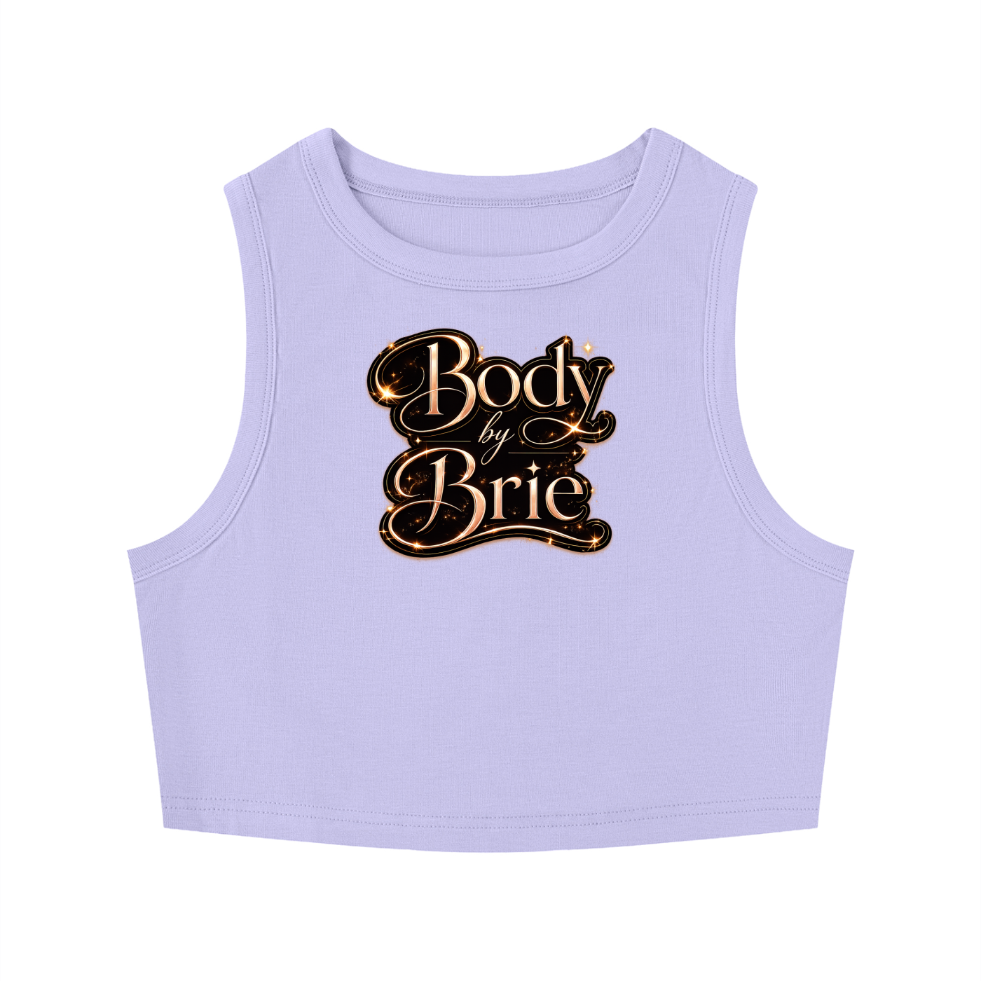 "Body by Brie" Tight Crewneck Crop Tank Top
