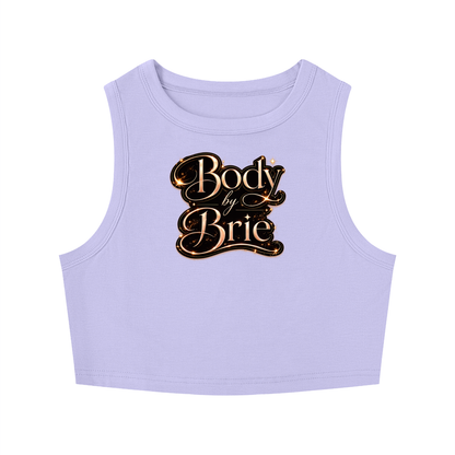 "Body by Brie" Tight Crewneck Crop Tank Top