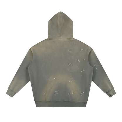PYN™ x BKRP™ "Cut & Sew" Standout Vintage Washed Frayed Fleece Hoodie