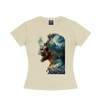 "Gravity of His Presence" Women's Slim Fit Crewneck T-Shirt