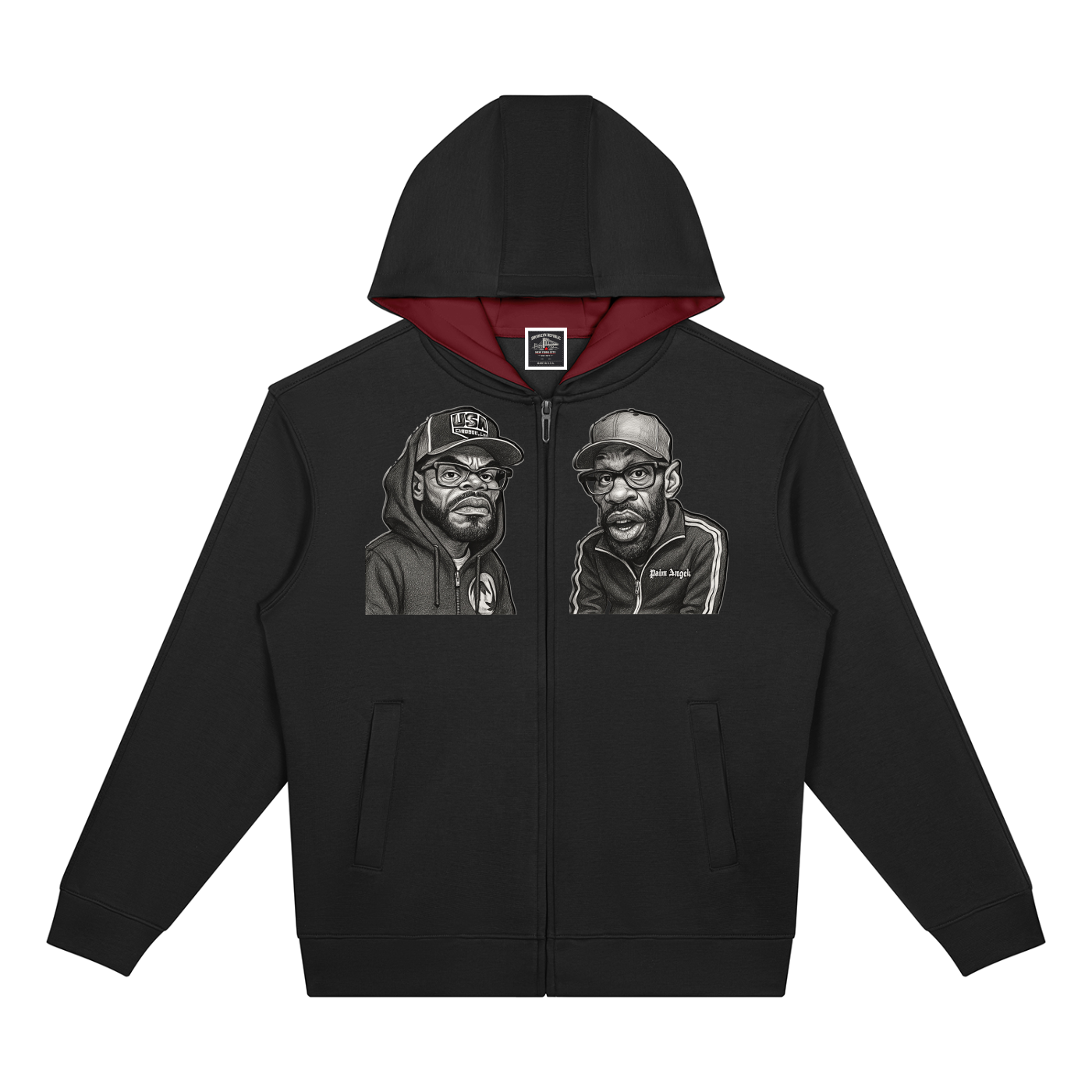"How High" Drop Shoulder Full Zip Hoodie