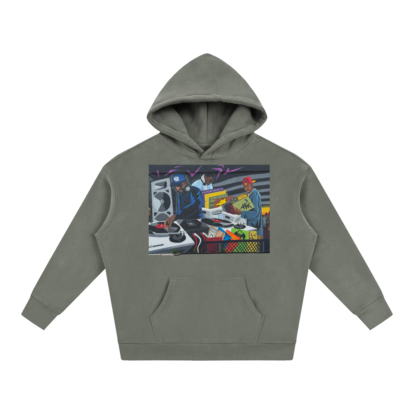 "CHUGHES 4 EVA" Oversize Fleeced Hoodie