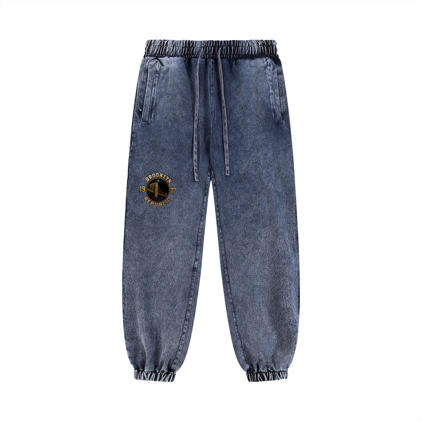 "Brooklyn Republic" Snow Wash Jogger Sweatpants