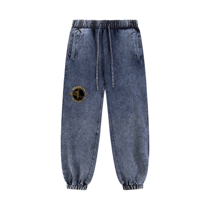 "Brooklyn Republic" Snow Wash Jogger Sweatpants