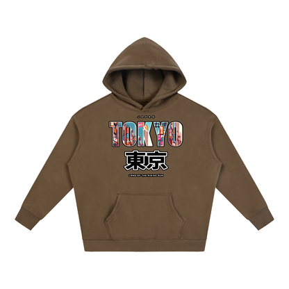 "Land of the Rising Sun" Oversize Fleeced Hoodie