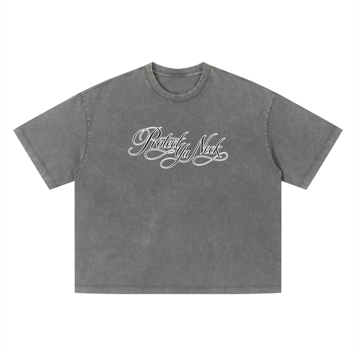 PYN™ x BKRP™  "PYN Official" Vintage Wash Boxy T-Shirt