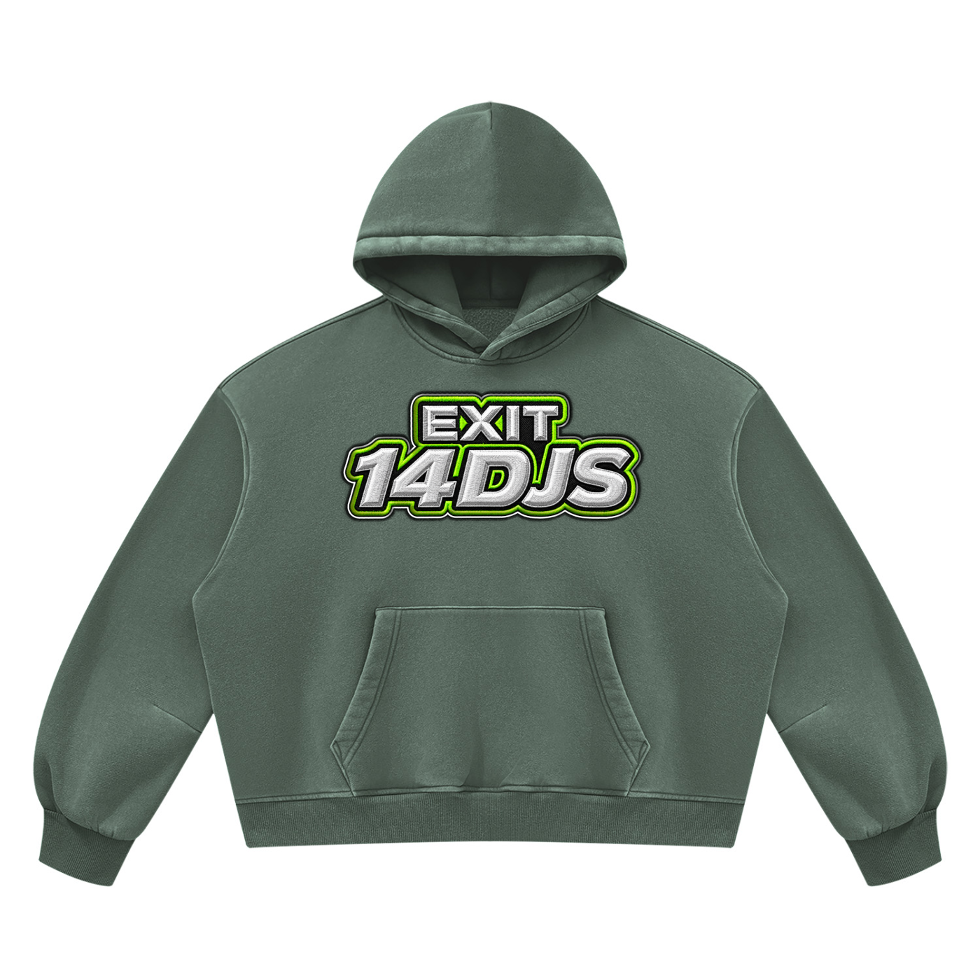 "Exit 14"  Vintage Wash Barrel Leg Fleece Sweatsuit