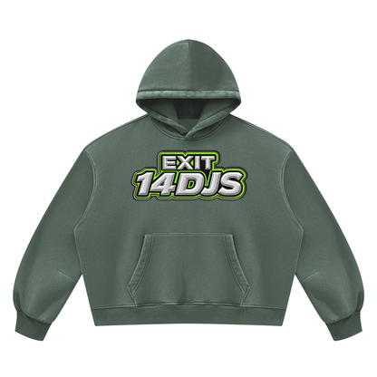"Exit 14"  Vintage Wash Barrel Leg Fleece Sweatsuit