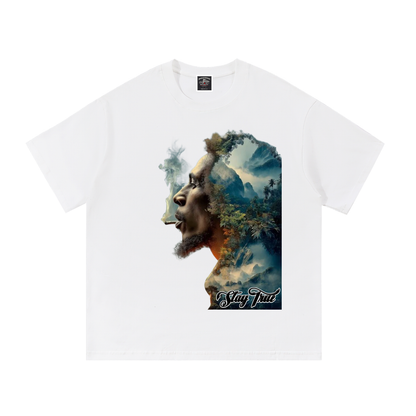 "Gravity of His Presence" Cotton T-Shirt