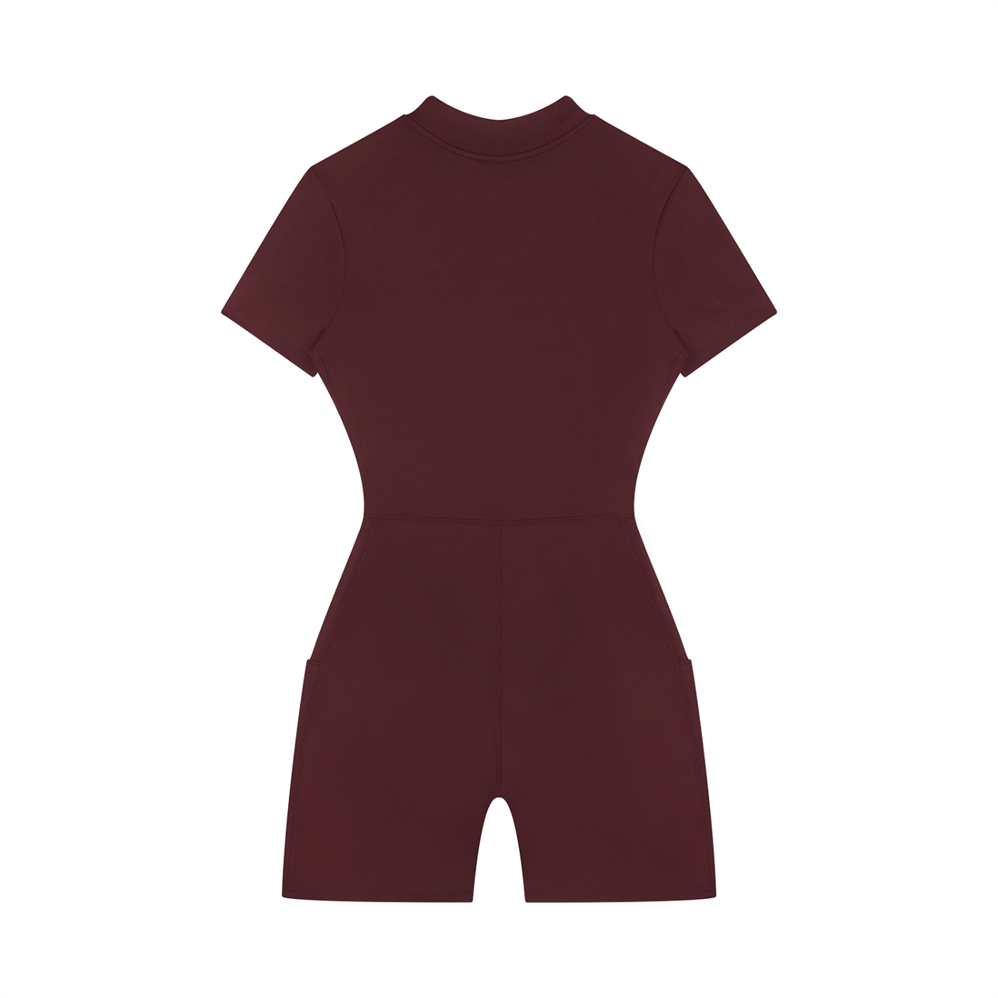 "Brooklyn Republic Essentials" Women's Quarter-Zip Short Sleeve Romper