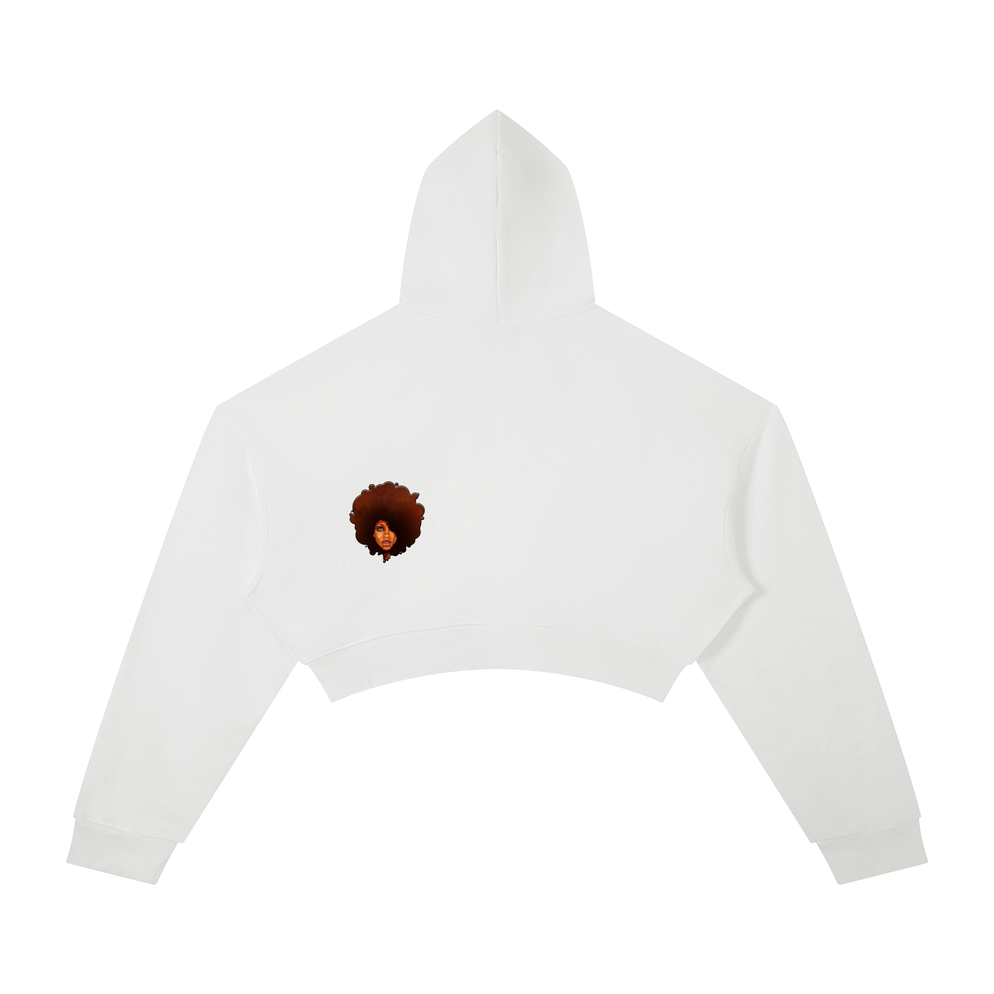 "Worldwide Underground" Essential Cropped Hoodie