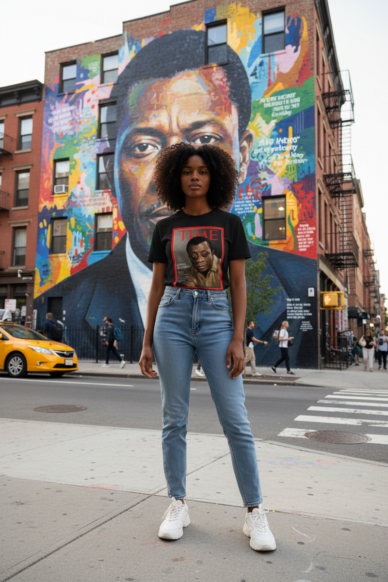 Sankofa™ "James Baldwin" Women's Cotton T-Shirt