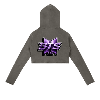 BTS™ x BKNY™ "Our Year" Vintage Washed Raw Edge Hoodie