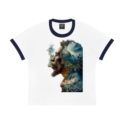 "Gravity of His Presence" Women's Sorona Ringer T-Shirt