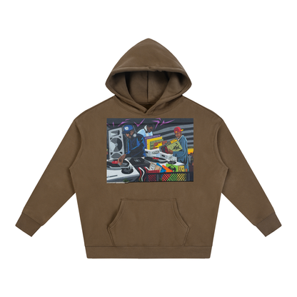 "CHUGHES 4 EVA" Oversize Fleeced Hoodie