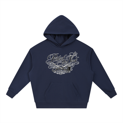PYN™ x BKRP™ "Cut & Sew" Essential Boxy Heavyweight Drop-Shoulder Hoodie