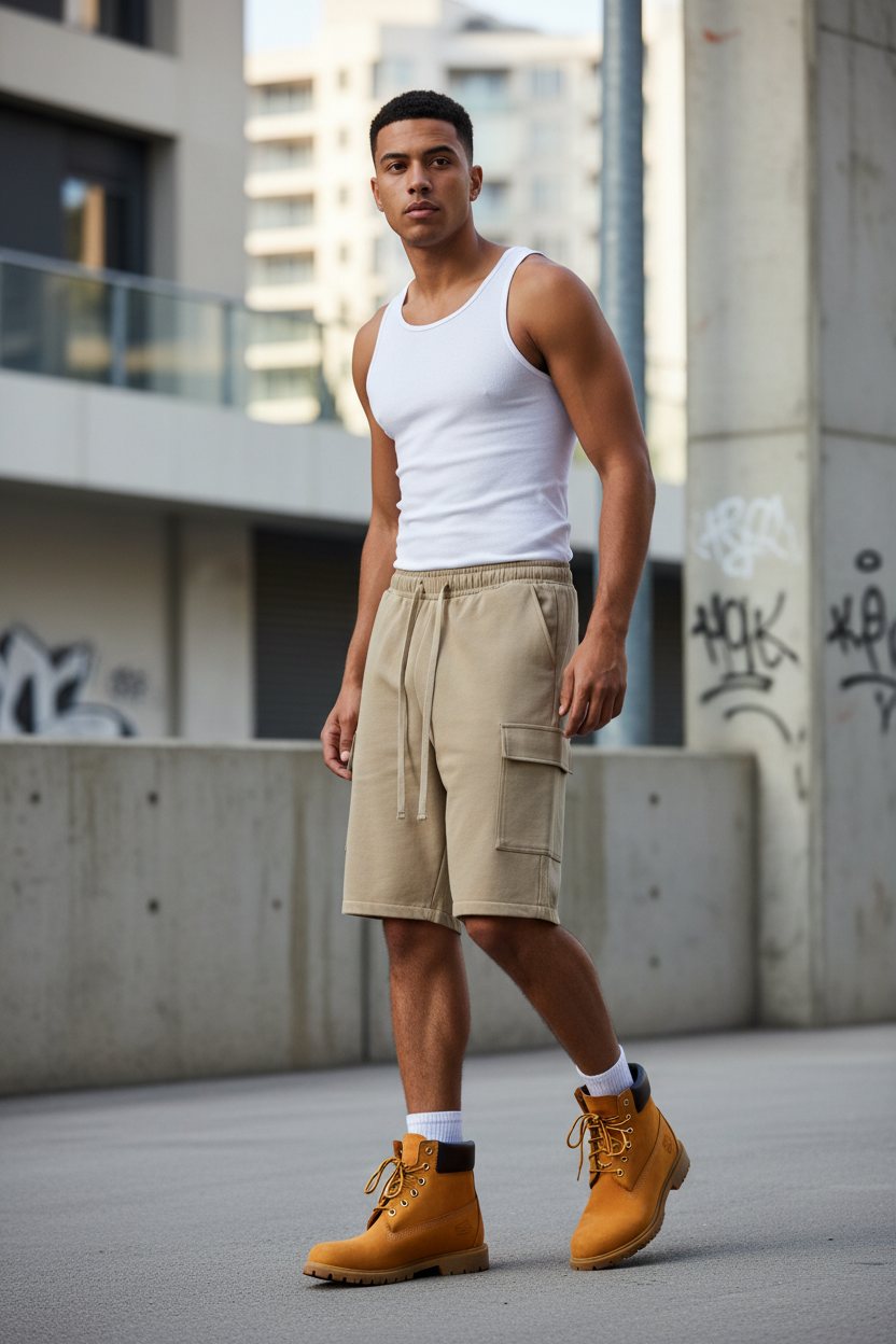 Brooklyn Republic essentials™ Drawstring Cargo Shorts