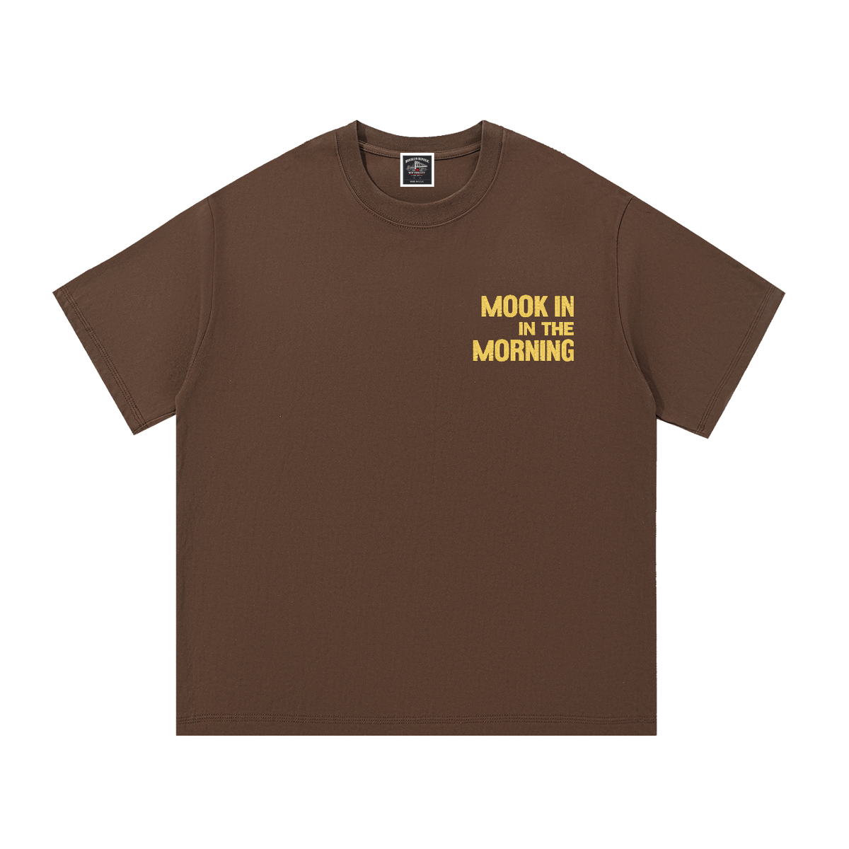 PYN™ "Mook in the Morning" Embroidered Cotton T-Shirt