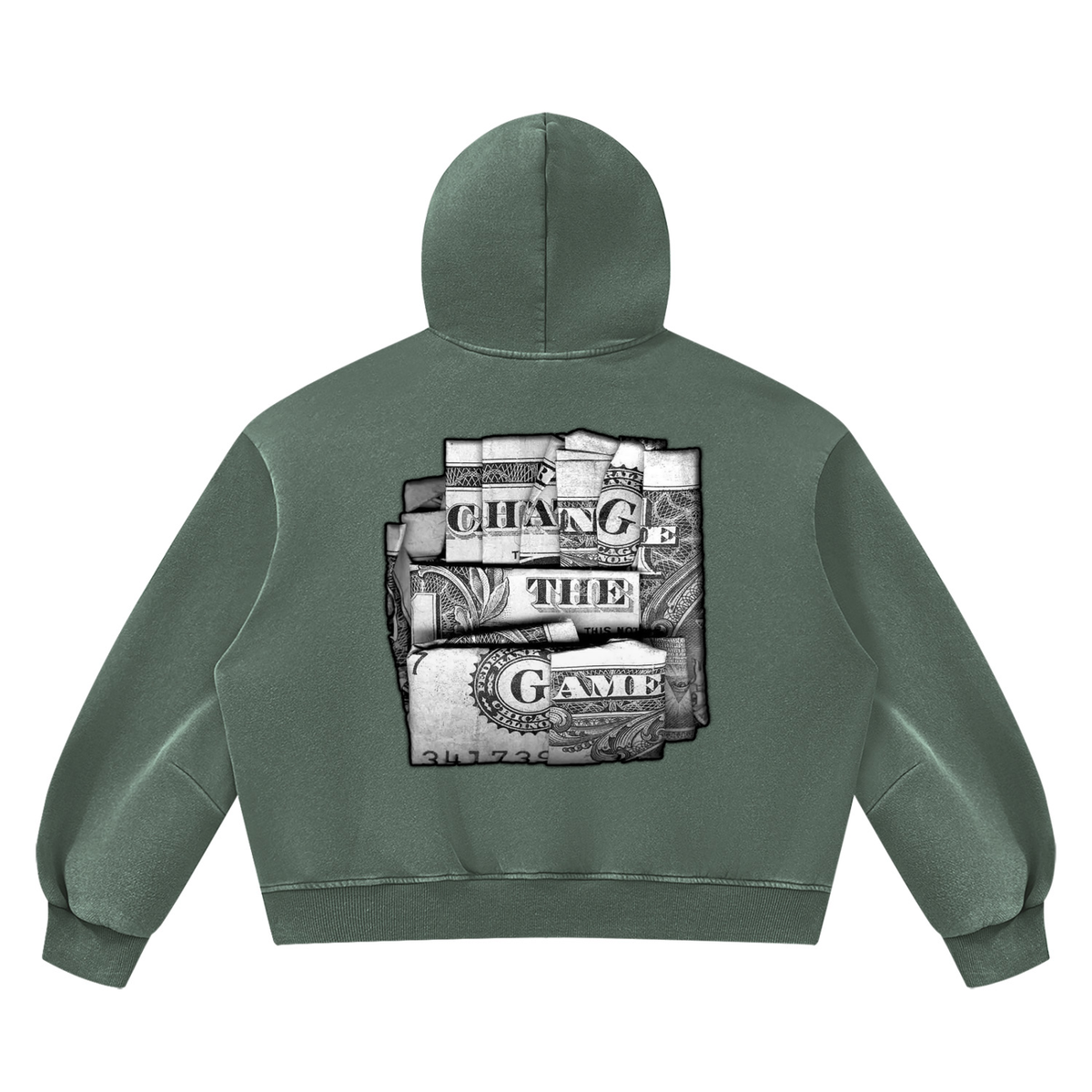 "Double Entendre" Vintage Wash Boxy Fleece Hoodie