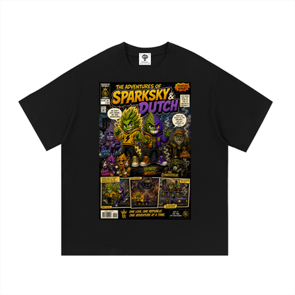 Sparksky & Dutch™ "The Adventures of Sparksky & Dutch" Cotton T-Shirt