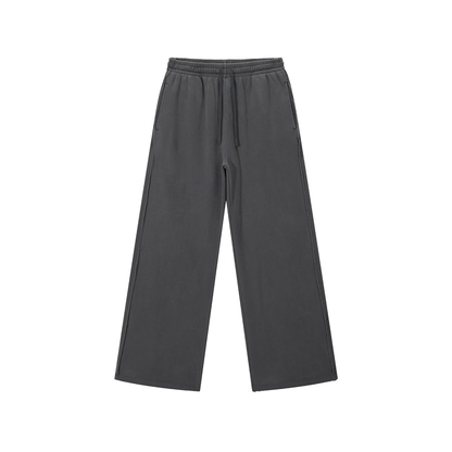 "Brooklyn Republic" Snow Washed Raw Edge Sweatpants