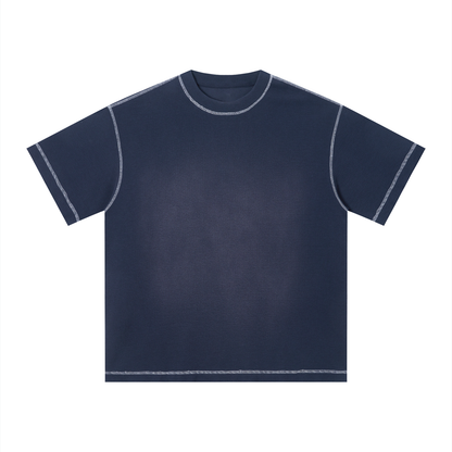 "Brooklyn Republic Essentials" Sunfade Waffle Boxy T-Shirt