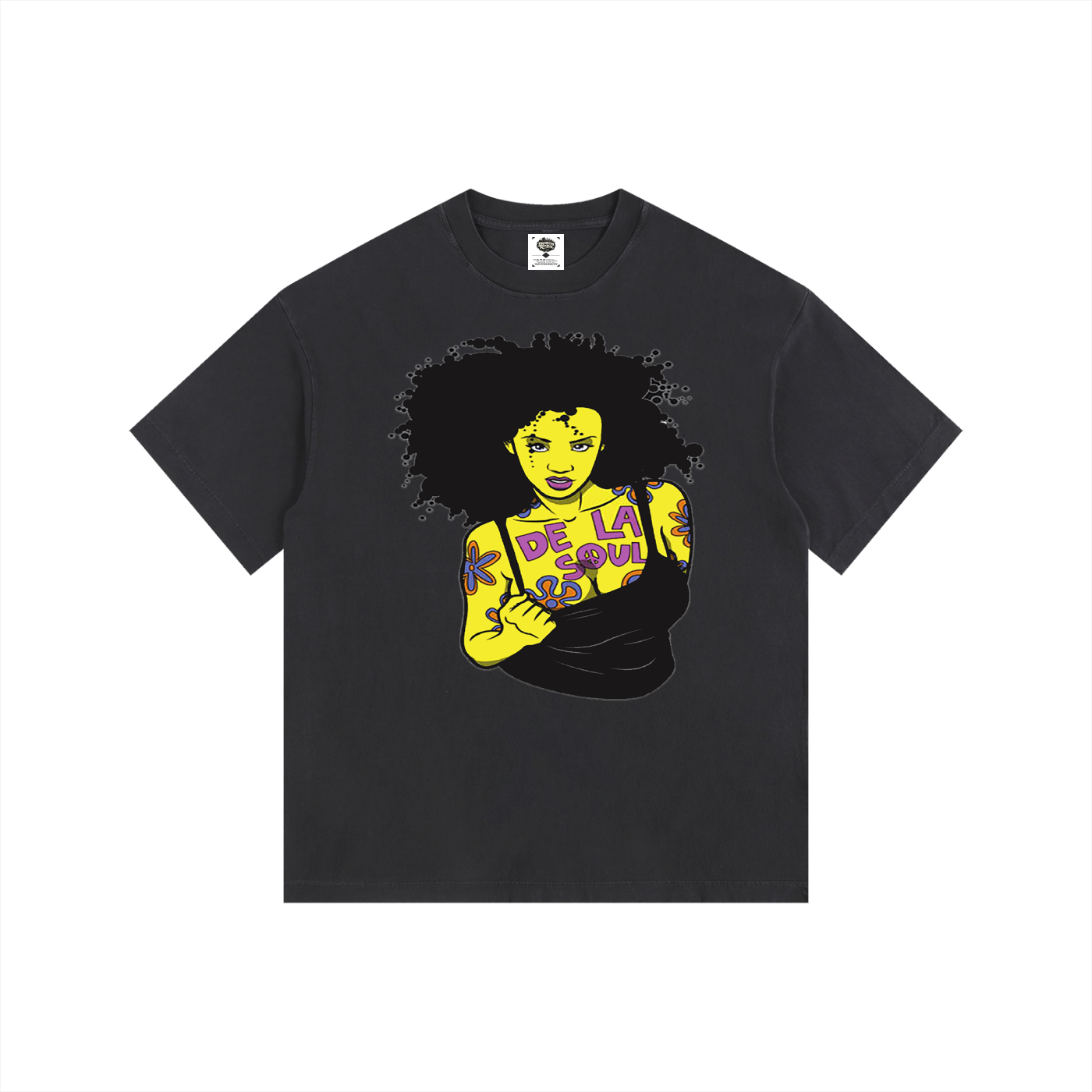 "Daisy Age" Vintage Washed Oversized Cotton T-Shirt