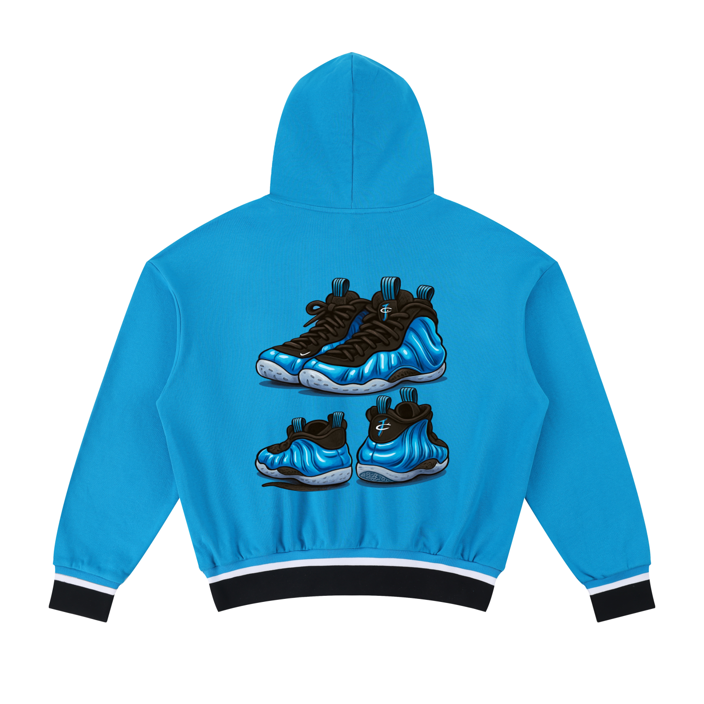 "Alien Invasion" Oversized Color Block Boxy Hoodie