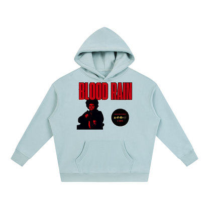 "Blood Rain" Oversize Fleeced Hoodie