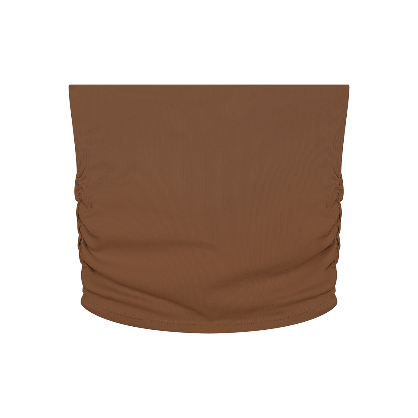 "Brooklyn Republic Essentials" Women’s Ruched Cropped Yoga Tube Top