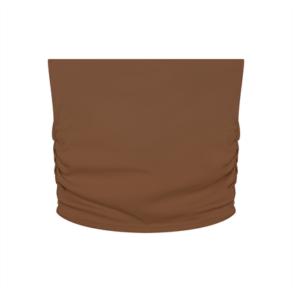 "Brooklyn Republic Essentials" Women’s Ruched Cropped Yoga Tube Top