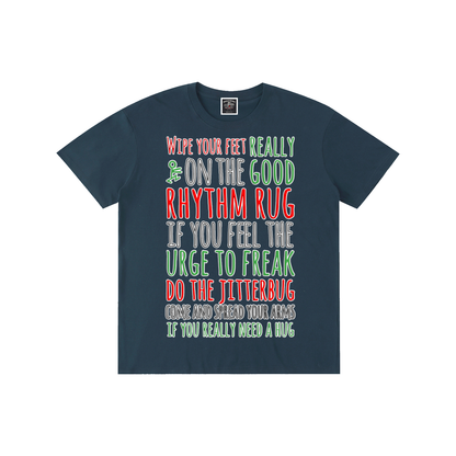 "Rhythm Rug" Pure Cotton T-Shirt