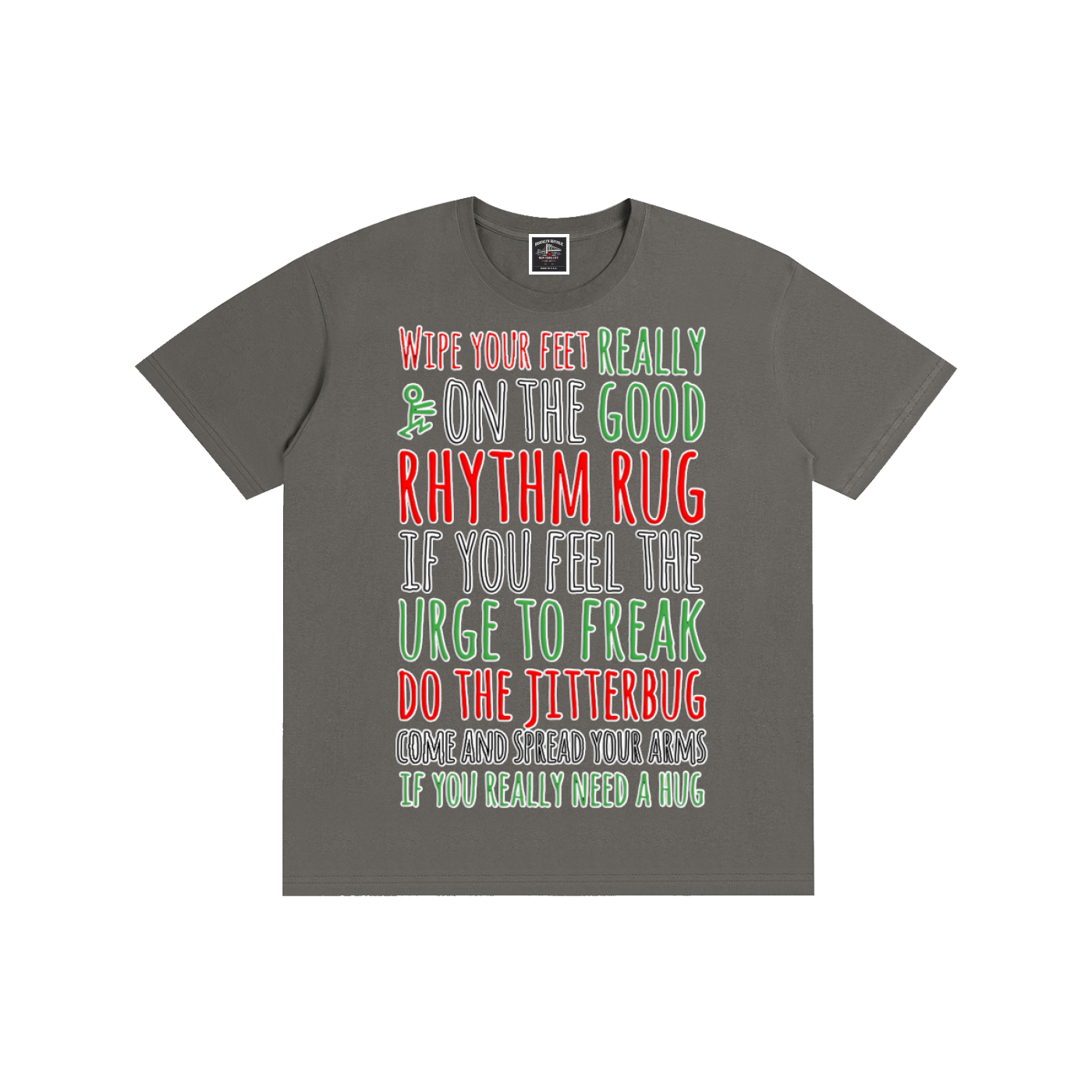 "Rhythm Rug" Pure Cotton T-Shirt