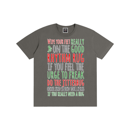 "Rhythm Rug" Pure Cotton T-Shirt