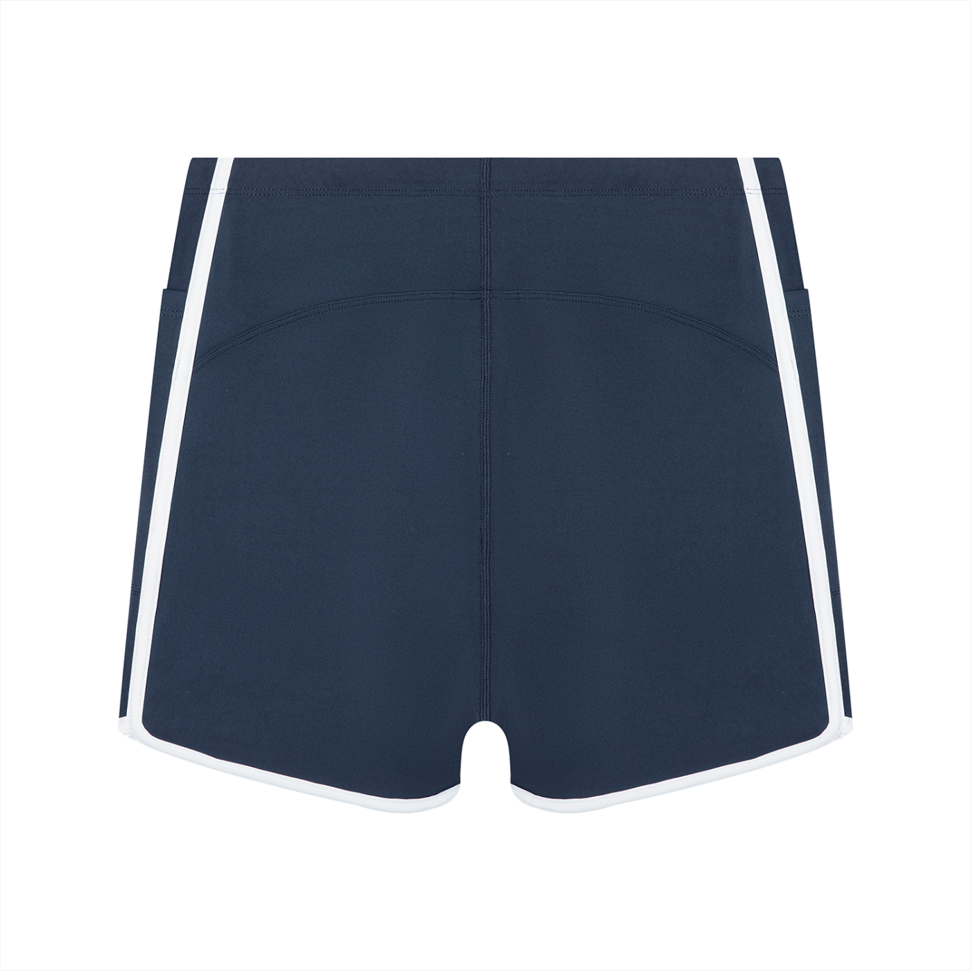 "Brooklyn Republic Essentials" Women's High Rise Color Block Yoga Shorts