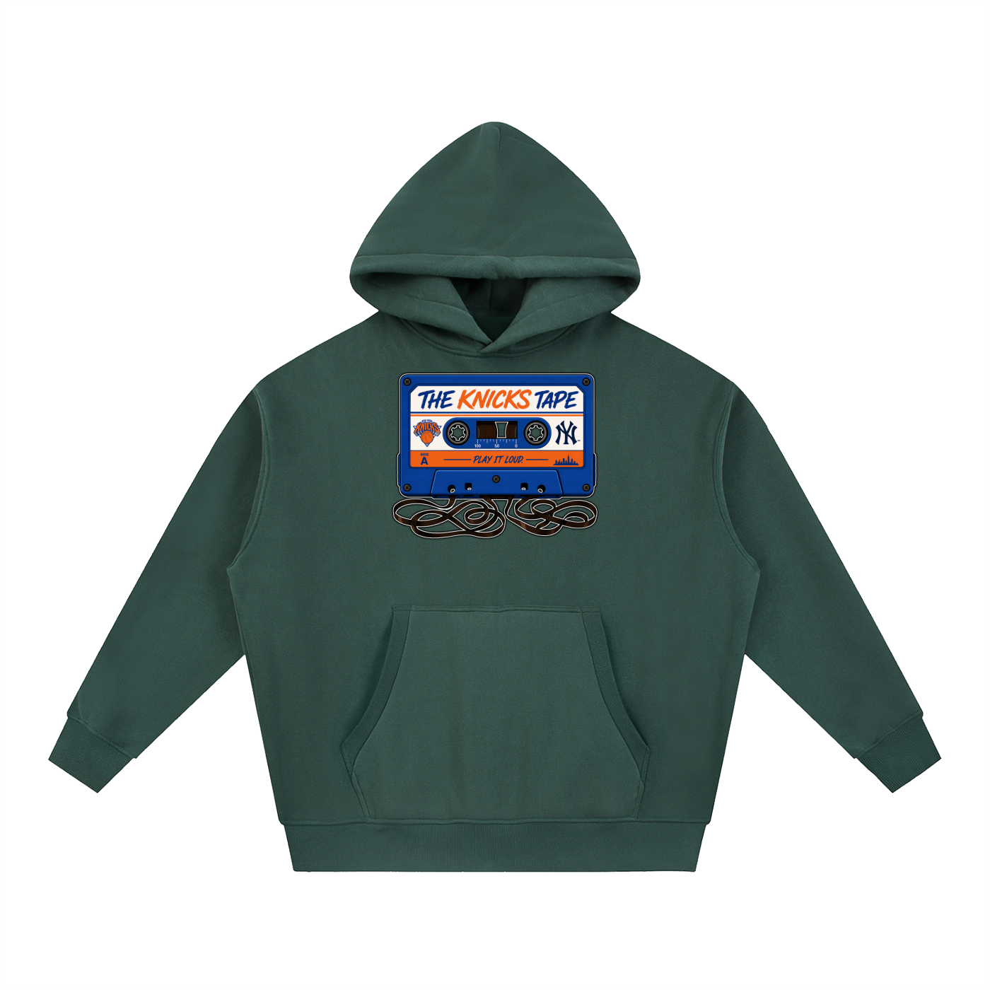 "The Knicks Tape" Oversized Boxy Fit Fleece Hoodie