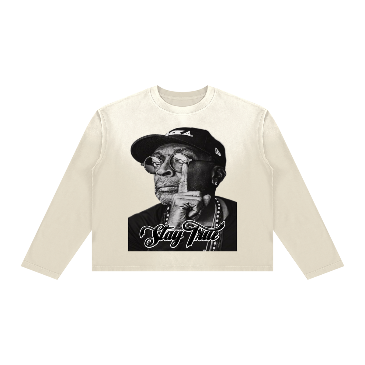 "SPIKE" Sunfade Boxy Long Sleeve T-Shirt