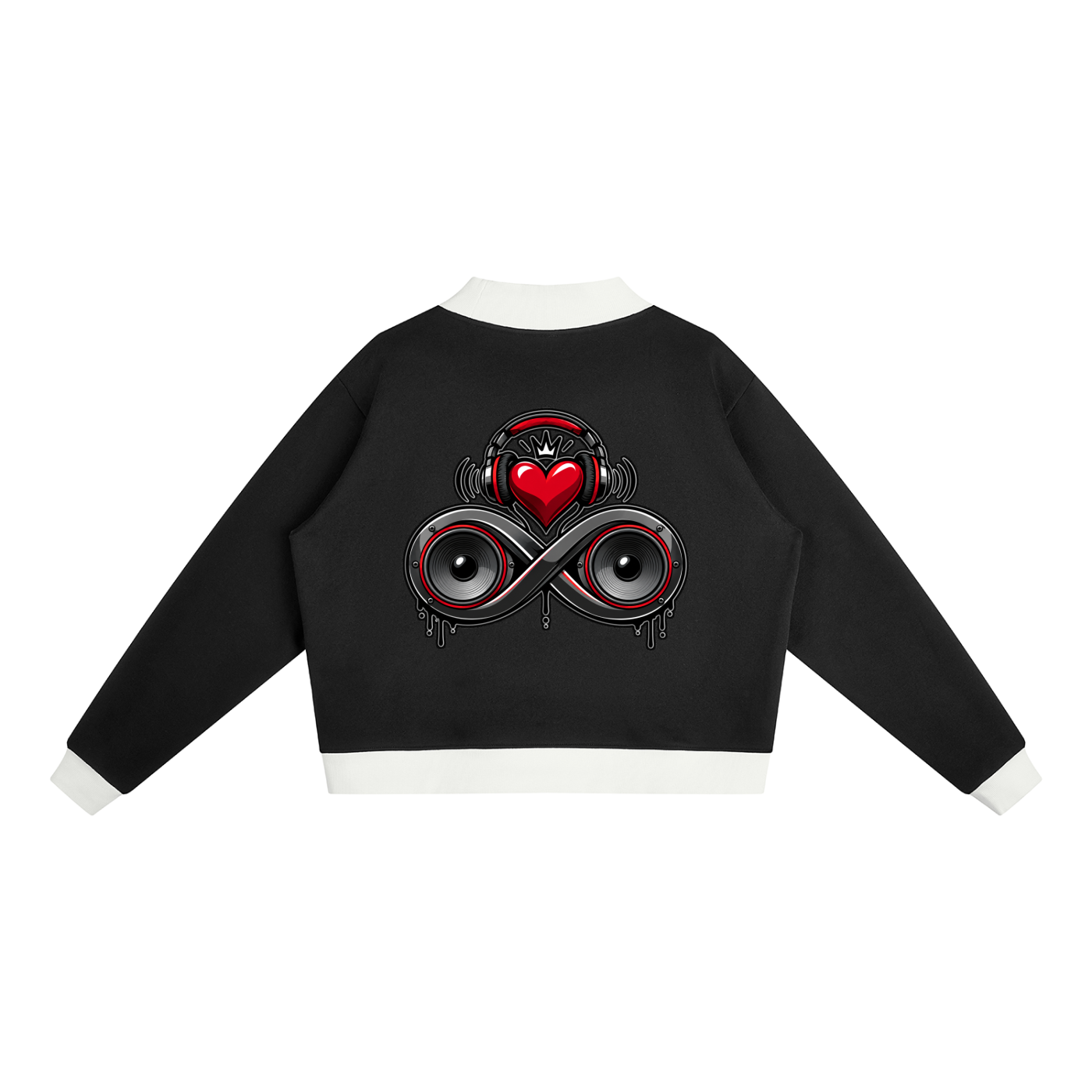 Infinity Sione™ "Heartbeatz" Mock Neck Crewneck Sweatshirt