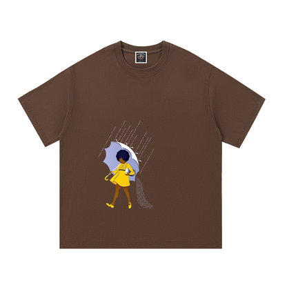 "When it Pours, on the Poor" Cotton T-Shirt