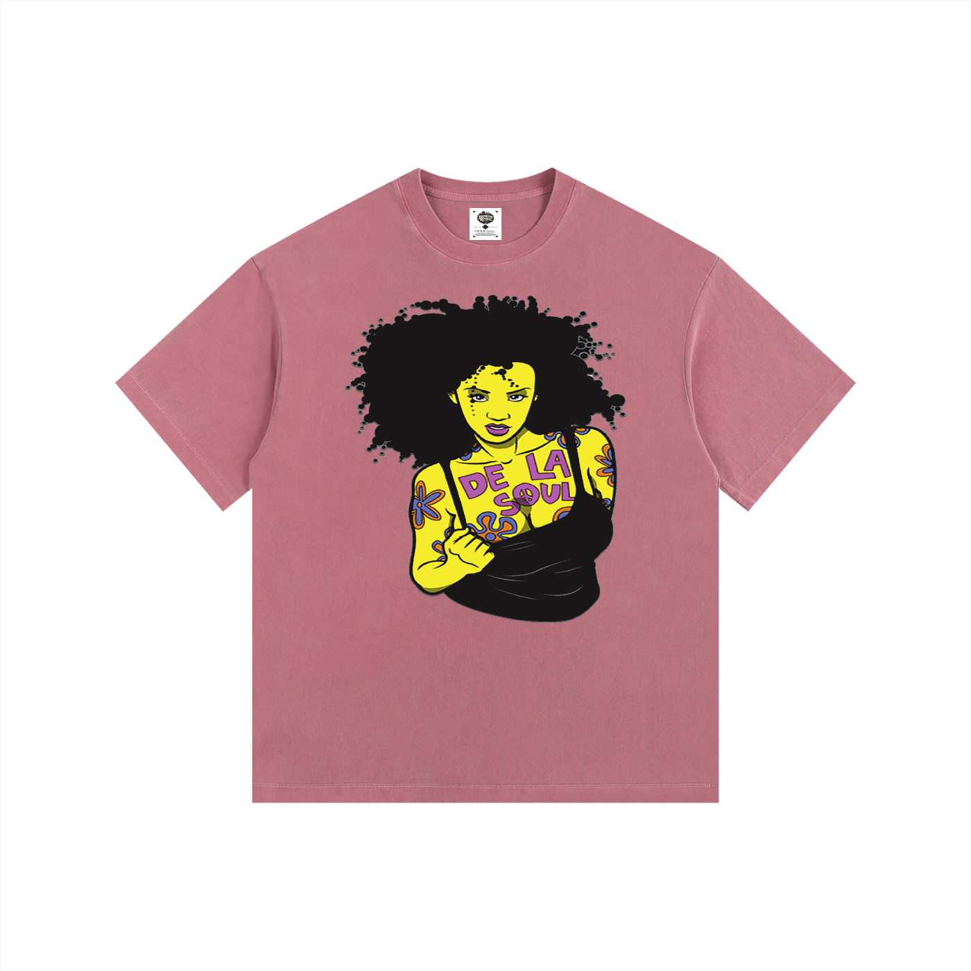 "Daisy Age" Vintage Washed Oversized Cotton T-Shirt