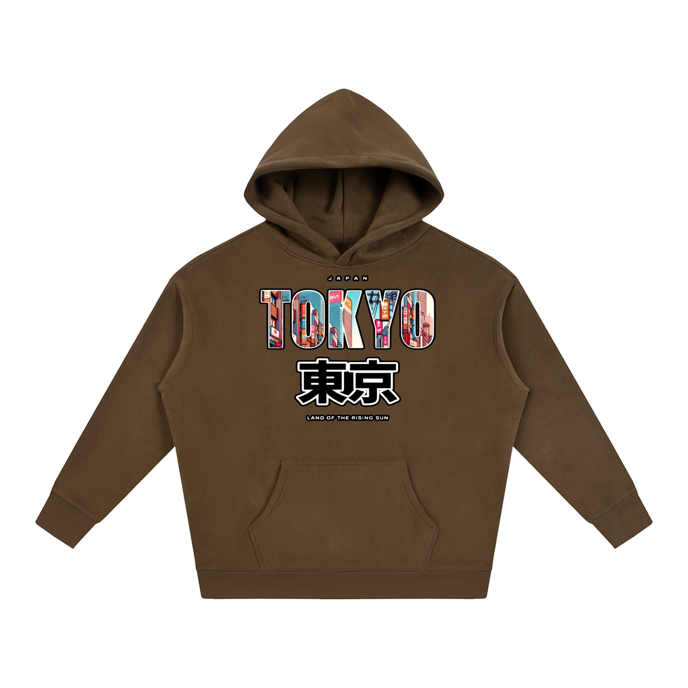 "Land of the Rising Sun" Oversize Fleeced Hoodie