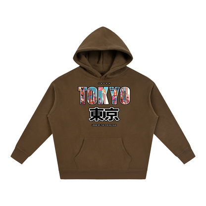 "Land of the Rising Sun" Oversize Fleeced Hoodie