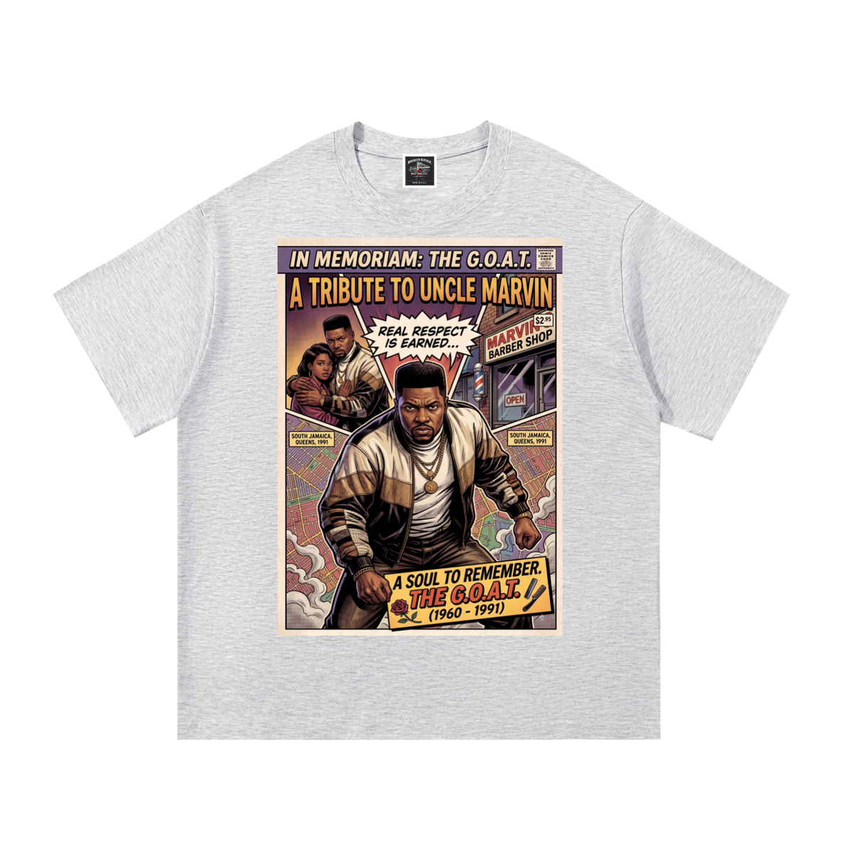 "R.I.P. Uncle Marvin" Cotton T-Shirt